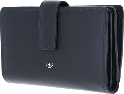 Produktbild von Golden Head Leder Geldbörse Polo RFID Protect Damenbörse 2800 Marineblau dunkelblau
