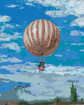 Produktbild von Zuty - Malen nach Zahlen - DER LUFTBALLON (PÁL SZINYEI MERSE), 40x50 cm, mit Keilrahmen (bereits gespannt)
