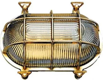 Produktbild von ARC Marine wasserdichte Messing Schottlampe 24 cm