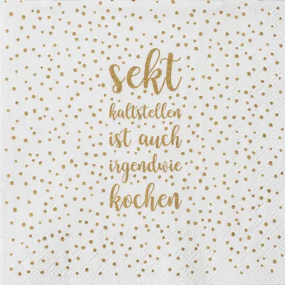 Produktbild von Räder Cocktailserviette 25x25cm, Sekt kaltstellen