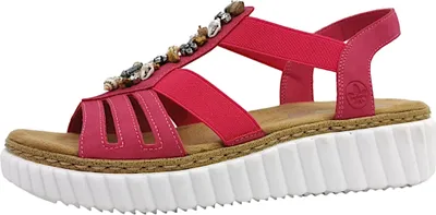 Zdjęcie produktu dla Rieker Morelia buty damskie sandały wysokie sandał różowy rekreacyjny, rozmiar buta:40 EU