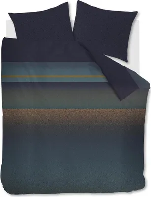 Produktbild von Beddinghouse Mako-Satin-Bettwäsche-Garnitur Lenny Farbe Blue Größe 240x220+2x80x80