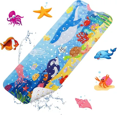 Image de Tapis de bain antidérapant enfant - Tapis de douche antidérapant - Tapis de bain antidérapant pour salle de bain - Tapis de bain enfant