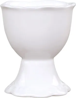 Produktbild von Chic Antique Eierbecher PROVENCE Porzellan Geschirr Weiß 5x6 cm mit Fuß