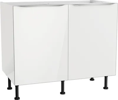 Produktbild von Optifit Spülenschrank Arvid986 BxTxH 100 x 58,4 x 87 cm weiß glänzend zerlegt KFAV SPL106-8+