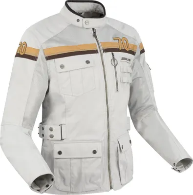 Produktbild von Segura Mojo Motorrad Textiljacke, grau/braun, L