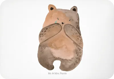 Produktbild von Mr. & Mrs. Panda magnet Bär Verlust - Weiß - Geschenk, tafelmagnet, Kühlschrankmagnet, Notizhalter, Dekomagnet, haftmagnet, Teddy