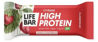 Productafbeelding van Lifefood Lifebar Proteine Aardbei (40 gr)