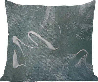 Produktbild von MuchoWow® Outdoor Kissen - Acrylfarbe - Gestaltung - Abstrakt - 60x60 cm - Wetterfest - Lounge Kissen - Dekoration - Schlaf Kissen