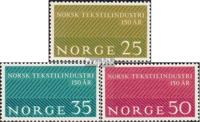 Produktbild von Briefmarken Norwegen 1963 Mi 500-502 (kompl.Ausg.) postfrisch Textilindustrie