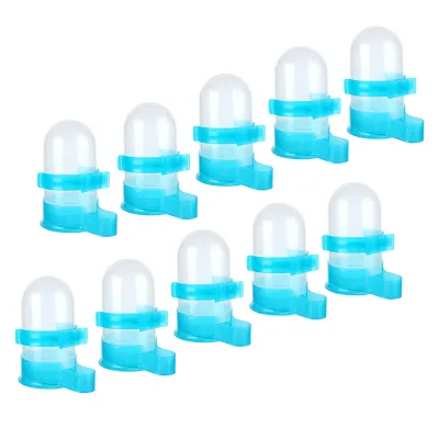 Zdjęcie produktu dla Zestaw 10 sztuk automatycznych plastikowych karmników dla ptaków oraz wiszących poidełek dla papug i chomików