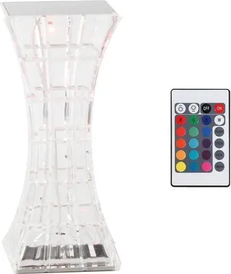 Immagine prodotto di Verk 12307 Lampada da tavolo Crystal LED, RGB, touch panel, telecomando