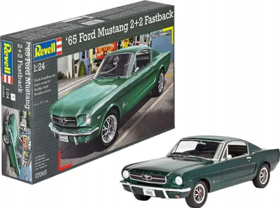 Obrázek produktu pro Revell 1965 Ford Mustang 2+2 Fastback, Model sportovního automobilu, Montážní sada, 1:24, 1965 Ford Mustang 2+2 Fastback, Jakékoliv pohlaví, Plast