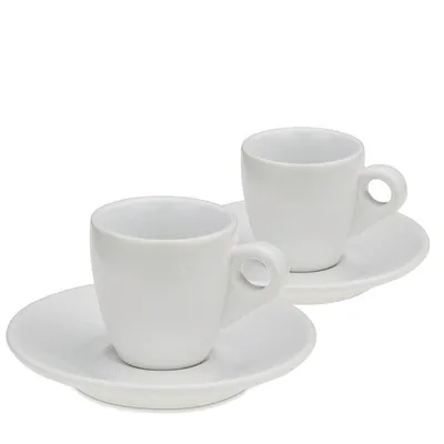 Produktbild von Espressotasse mit Untertasse 4er Set MATTIA weiß