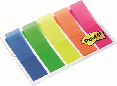 Obrázek produktu pro Post-it® 683HF5 Index - 11,9 x 43,2 mm, fluorescenční barvy, 5x 20 proužků, balení