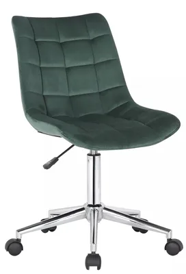Produktbild von In And OutdoorMatch Bürostuhl Rachelle - Stoff - Samt dunkelgrün - Ergonomisch - 46x40x96cm Höhenverstellbar - Sitzhöhe 44 - 59 cm - Modernes Design