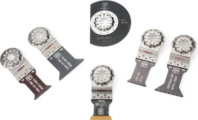 Obrázok produktu pre FEIN 35222967020, Sada čepelí, Univerzálne, Fein AMM 500 Plus Select, AMM 700 Max Top, AMM 700 Max Select,..., 6 kusov