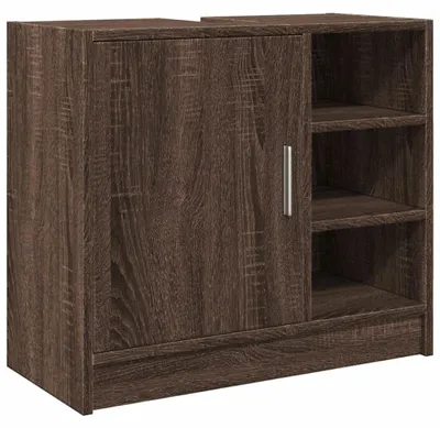 Obrázok produktu pre vidaXL Umývadlová skrinka hnedý dubový vzhľad 63x29x55 cm materiál na báze dreva