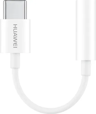 Produktbild von Huawei Original Adapter, Kopfhörer Adapter, USB-C zu Klinkenstecker, CM20, weiß