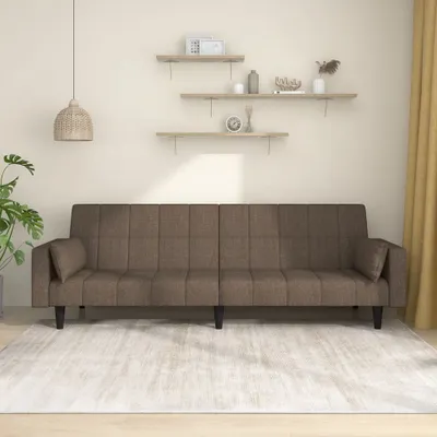 Produktbild von Maison Exclusive - Schlafsofa 2-Sitzer mit 2 Kissen Taupe Stoff