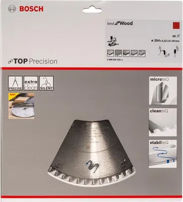 Produktbild von Kreissägeblatt Top Precision Best for Wood, 254 x 30, Z60