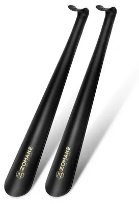 Produktbild von Schuhlöffel Lang 42cm Metall 2er Set Schwarz
