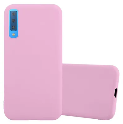 Obrázek produktu pro Cadorabo Case for Samsung Galaxy A7 2018 Protective Cover in Pink Pouzdro na mobilní telefon TPU Silicone Case Cover