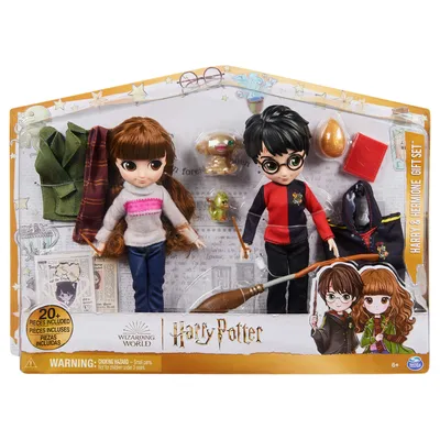 Produktbild von Harry Potter und Hermine Sammlerpuppen Set + Zubehör 20+ Teile