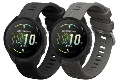 Produktbild von kwmobile 2x Sportarmband kompatibel mit Garmin Forerunner 165 / Forerunner 165 Music Armband - Fitnesstracker Band Set aus TPU Silikon