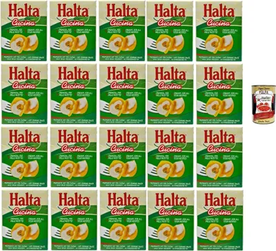 Produktbild von Halta Cucina UHT-Kochcreme, 200 ml, 20er Pack, Ideal für Pasta, Soßen und Pizza, + Italian Gourmet polpa 400g