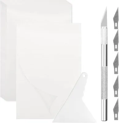 Produktbild von Diamondmalerei-Lospapier, doppelseitiges Lospapier, 150er Set mit Hobbymesjessatz und Korrekturwerkzeug für Selbstmaler