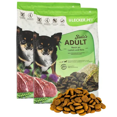 Produktbild von 8 kg Lecker.Pet® Josie's Adult Lamm & Reis Hundefutter Trockenfutter Vollnahrung