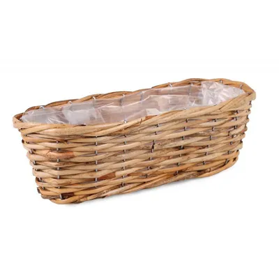 Produktbild von Rattan-Blumenkasten 36 cm für Balkonblumen