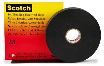 Productafbeelding van 3M Iso-Band 19mm x 9m Scotch23 ** voor hoogspanning, zwart