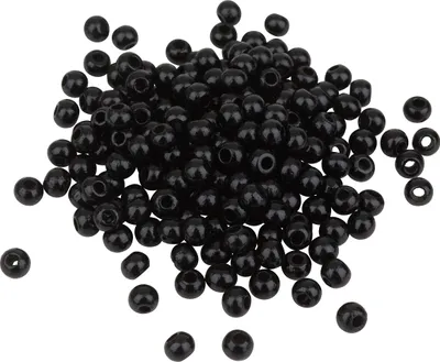 Produktbild von Holzperlen, Ø 4 mm, ca. 165 Stück Schwarz