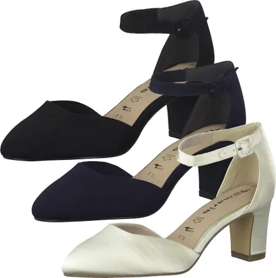 Produktbild von Tamaris Damen Sandalen geschlossene Spitze Bockabsatz Pumps 1-24412-28, Größe:40 EU, Farbe:Beige