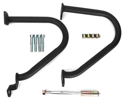Image de 1 paire de protections de pare-chocs pour moto, compatibles avec les modèles Bonneville T900 et T100 de 2009 à 2017, noir