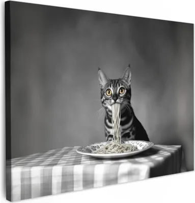 Obrázok produktu pre Plátno Obrazy 80x60 cm - Zvieratá, Zábavné - Bengálska mačka, nástenné umenie, dekorácie na stenu obývačka, obraz