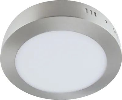 Obrázek produktu pro LED stropní svítidlo hliníkové neutrální bílé 4000 K 1290 lm D: 17 cm kulaté chromované matně bílé Stropní svítidlo