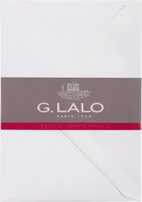 Produktbild von G.Lalo 10x Packung 20 Umschlägen C6 162x114mm, 100g, Toile Impériale Weiß 22200L