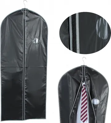 Produktbild von XXL Kleidertasche Kleidersack schwarz 140 x 58