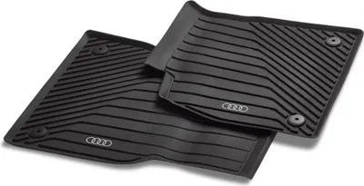 Produktbild von Original Audi A6 e-tron 2025 Satz Allwetterfußmatten Gummimatten vorne mit Befestigungspunkte
