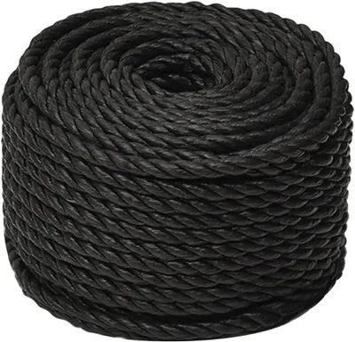Produktbild von Multifunktionales Arbeitsseil aus Polypropylen, schwarz, 16 mm, 100 m