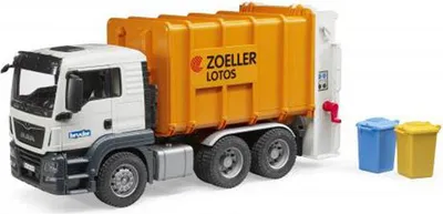 Produktbild von BRUDER 3762 Nákl. auto MAN TGS - popelář (oranžový)