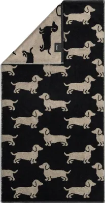 Immagine prodotto di Cawö asciugamano da doccia We love Dogs 6246 Colore nero/beige Dimensioni 80x150
