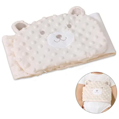 Produktbild von Baby-Wärmegürtel, Heiße Kompresse, mikrowellengeeignet, Lindert Bauchschmerzen, Blähungen, Flatulenz, Beruhigt Babys, verstellbarer Klettverschluss