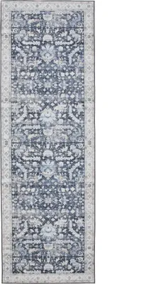 Obrázok produktu pre benuta prateľný vintage behúň George Modrá 80x240 cm behúň obývačka spálňa mäkký orientálny obdĺžnikový