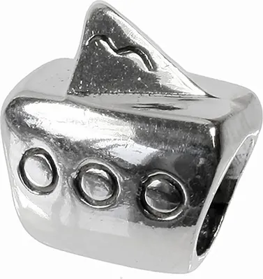 Imagen del producto de CarloBiagi: Adorno para pulsera en forma de velero, hecho de plata de ley 925, modelo BBS008