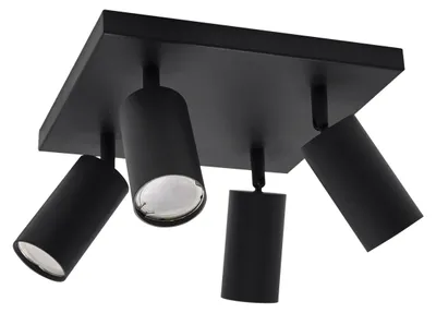 Obrázek produktu pro Stropní svítidlo MANAM GU10 4-light BLACK z hliníku