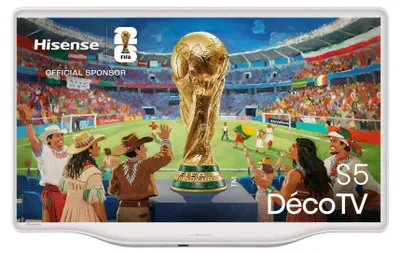Produktbild von Hisense 43S5Q, 109,2 cm (43"), 3840 x 2160 Pixel, QLED, Smart-TV, WLAN, Silber, Weiß